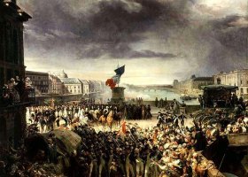 الحرس الملكي في باريس يغادر من أجل الجيش في سبتمبر 1792 
